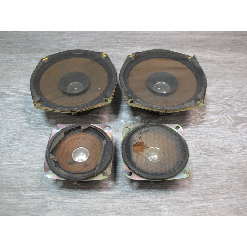 82-83 Datsun Nissan 280ZX S130 2+0 Set of 4 Front & Rear Hitachi Speaker OEM