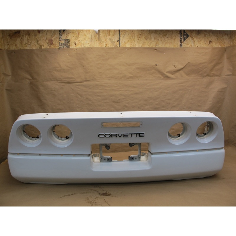 84-90 Chevrolet Corvette C4 Rear Bumper Cover White OEM