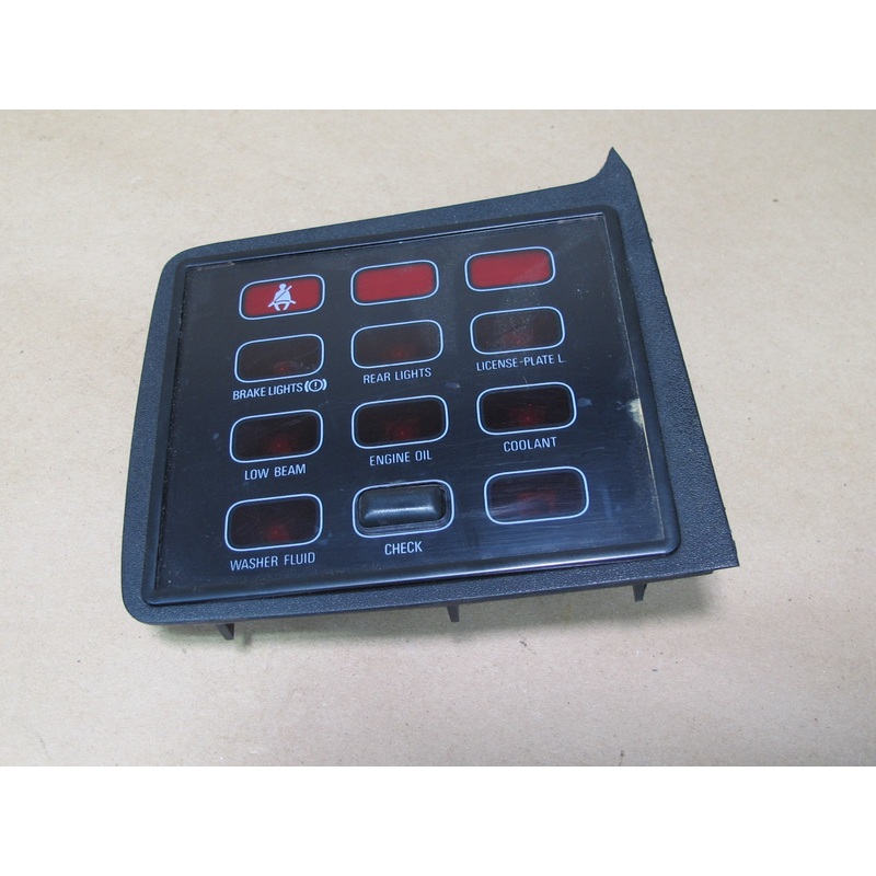85-89 BMW E24 635CSi Dash Check Control Unit Indicator Light 1376355 OEM
