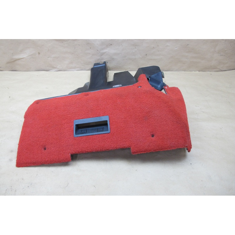 90-93 Chevrolet Corvette C4 AT Left Under Dash Trim Panel Carpet Cover RED OEM