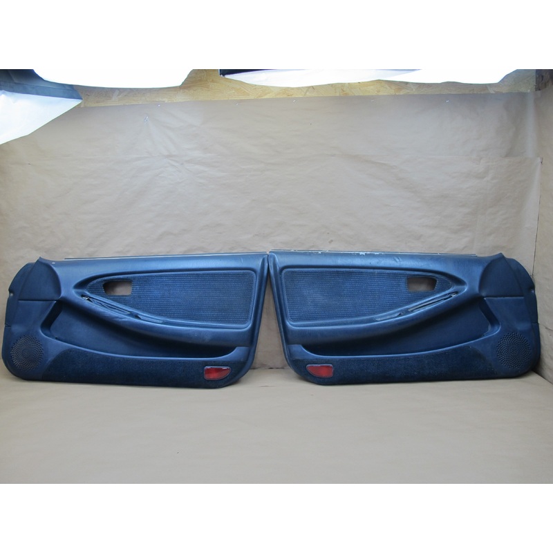 91-93 Toyota MR2 SW21L Set of 2 Right & Left Interior Door Panel Blue OEM