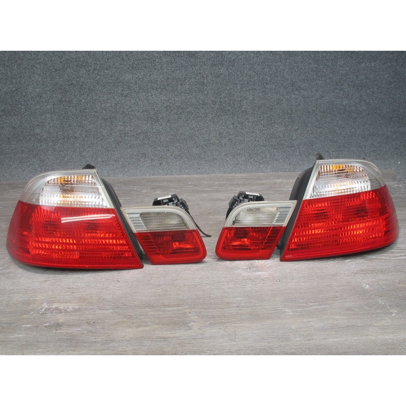 01-03 BMW E46 3-SERIES Convertible Rear Left & Right Tail Light Lamp Set OEM