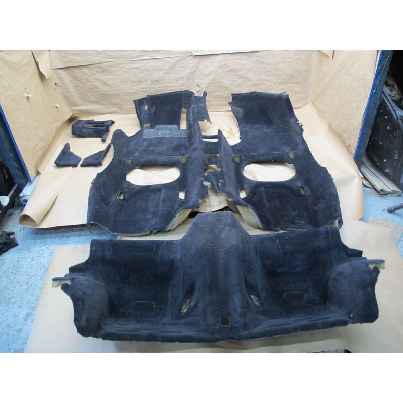 2002-2005 Porsche 911 996 Convertible Front Rear Interior Floor Carpet Black Set