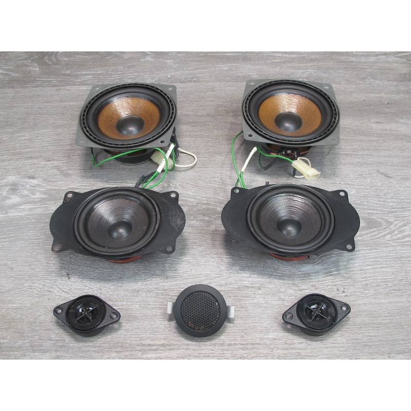 86-88 BMW E24 6-SERIES Set of 7 Front & Rear Audio Sound Tweeter Speaker OEM