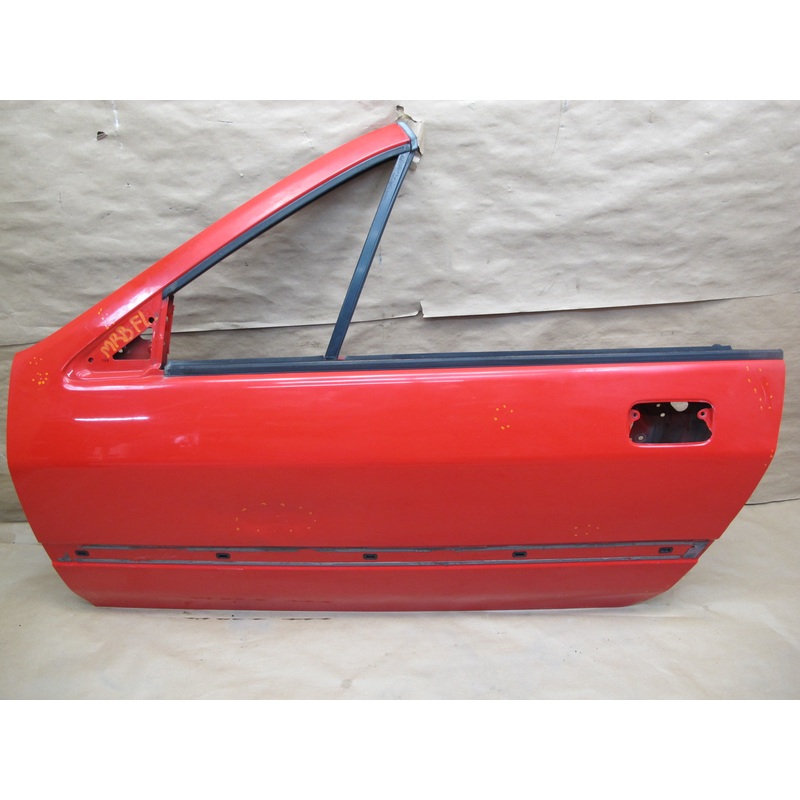 89-91 Mazda RX7 Convertible Left Driver Door Shell Panel RED OEM