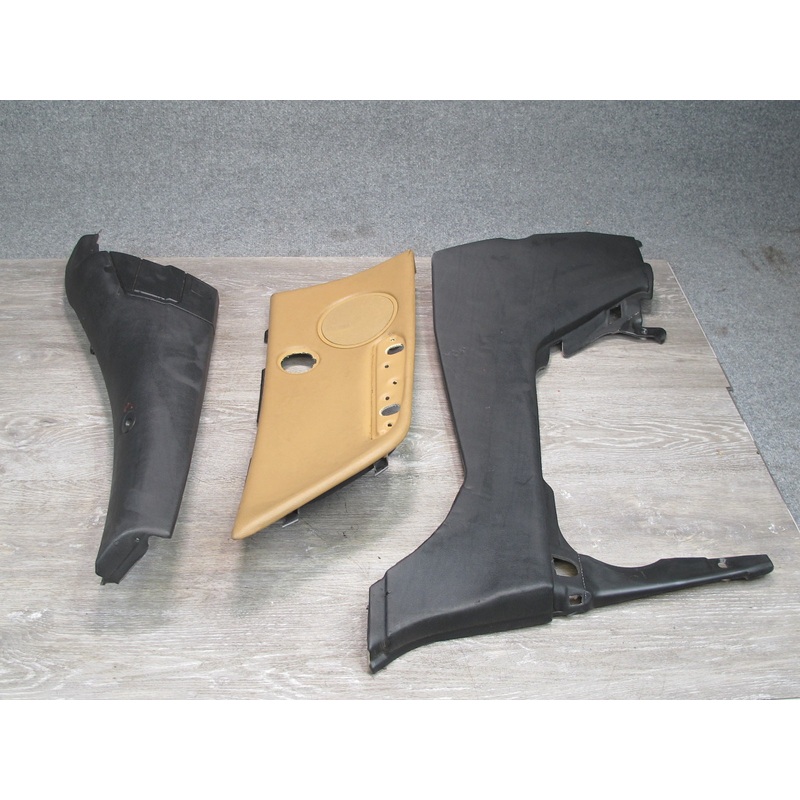 04-06 BMW E46 Convertible Set of 3 Rear Left Quarter Interior Trim Cover OEM