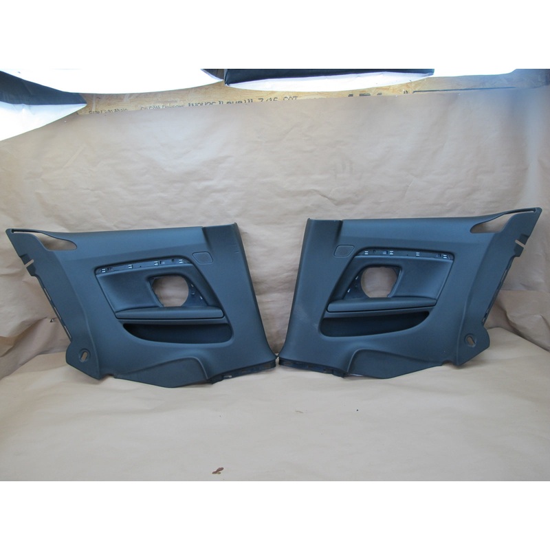 08-17 Audi 8T A5 S5 Coupe Set of 2 Rear Quarter Interior Trim Panel Black OEM
