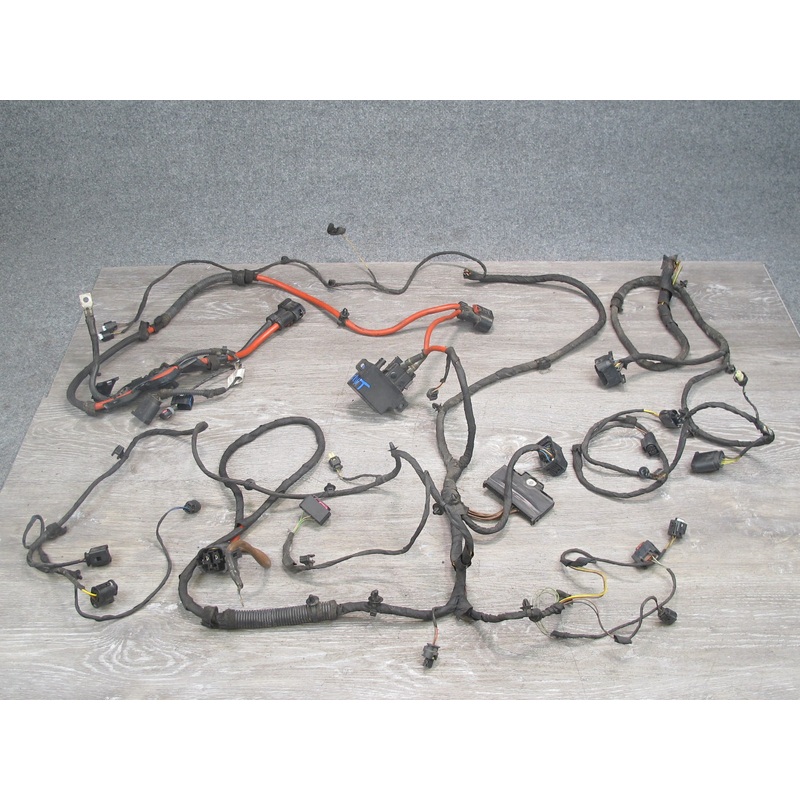 14-18 BMW F15 F16 X5 X6 4.4L N63T Front Engine Bay Wire Wiring Harness Set OEM