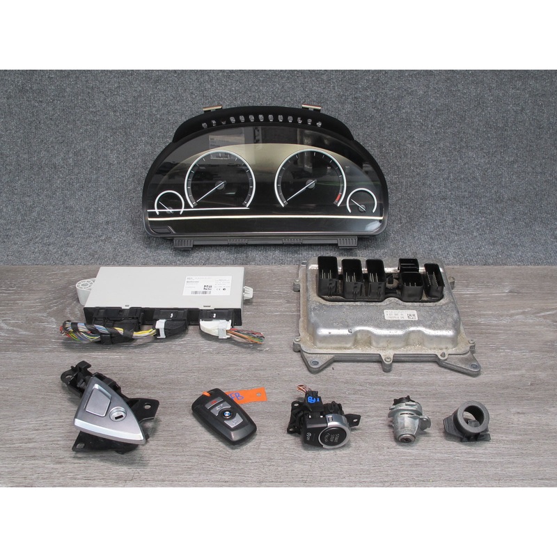 2014 BMW F10 528iX AWD N20 Engine ECU DME Speedo CAS4 Lock KEY Immo Ring Set