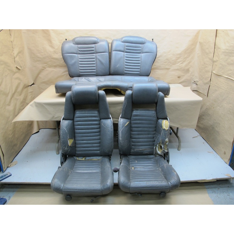 84-85 Toyota Celica Supra MA67 Front & Rear Leather Seat Set OEM