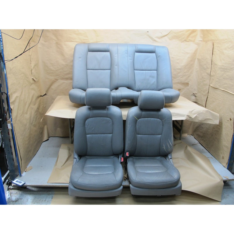 92-94 Lexus Lexus SC300 SC400 UZZ30L Front & Rear Leather Seat Set Gray OEM