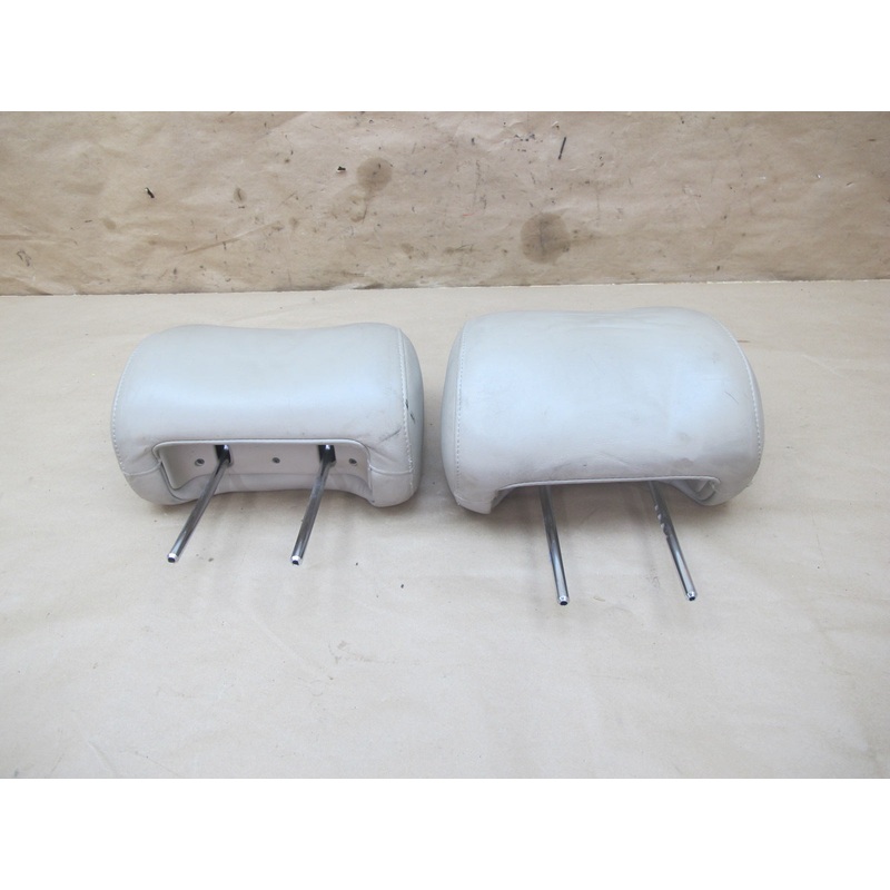 92-98 Lexus UZZ30 SC300 SC400 Set of 2 Front Seat Leather Headrest Ivory OEM