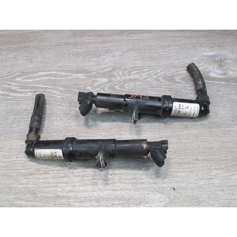 07-13 Mercedes W221 S-class Front Left & Right Headlight Washer Nozzle Set OEM