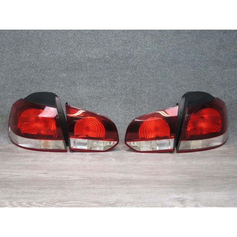 10-14 VW Golf R GTI MK6 Set of 4 Rear Inner & Outer Tail Light Lamp OEM