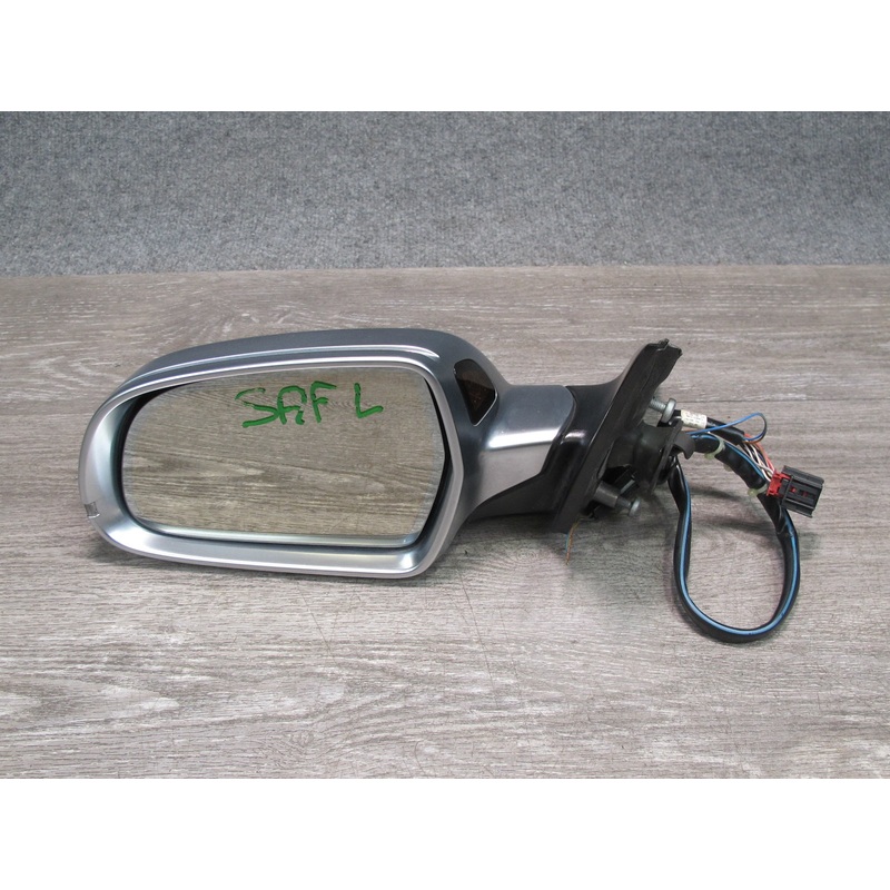 10-16 Audi B8 S4 A4 Front Left Side Exterior Door Mirror Aluminum Autodim OEM