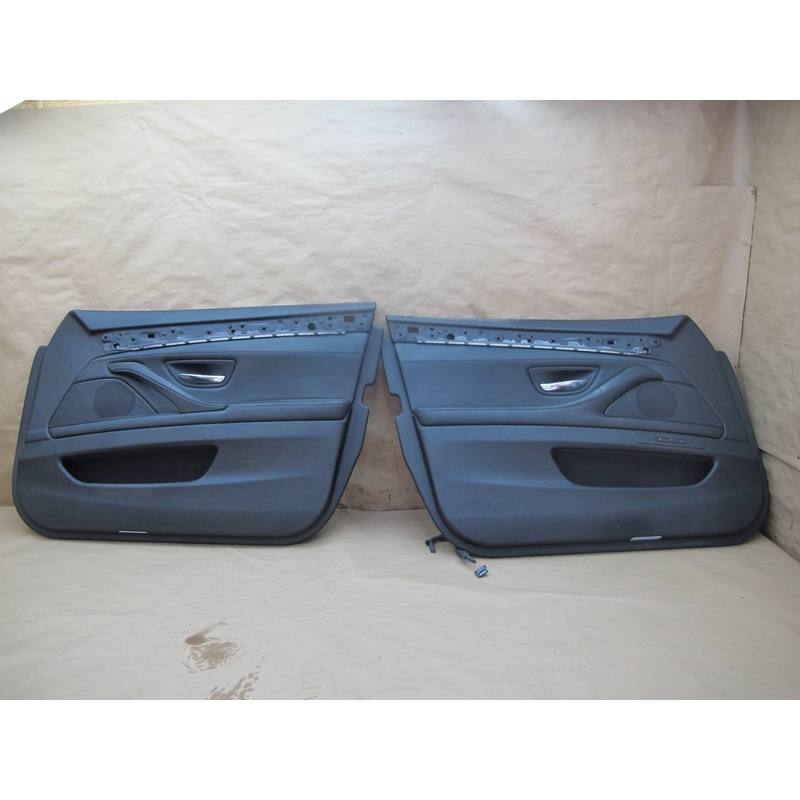 11-16 BMW F10 5-SERIES Front Left Right Door Interior Trim Panel Cover Set OEM