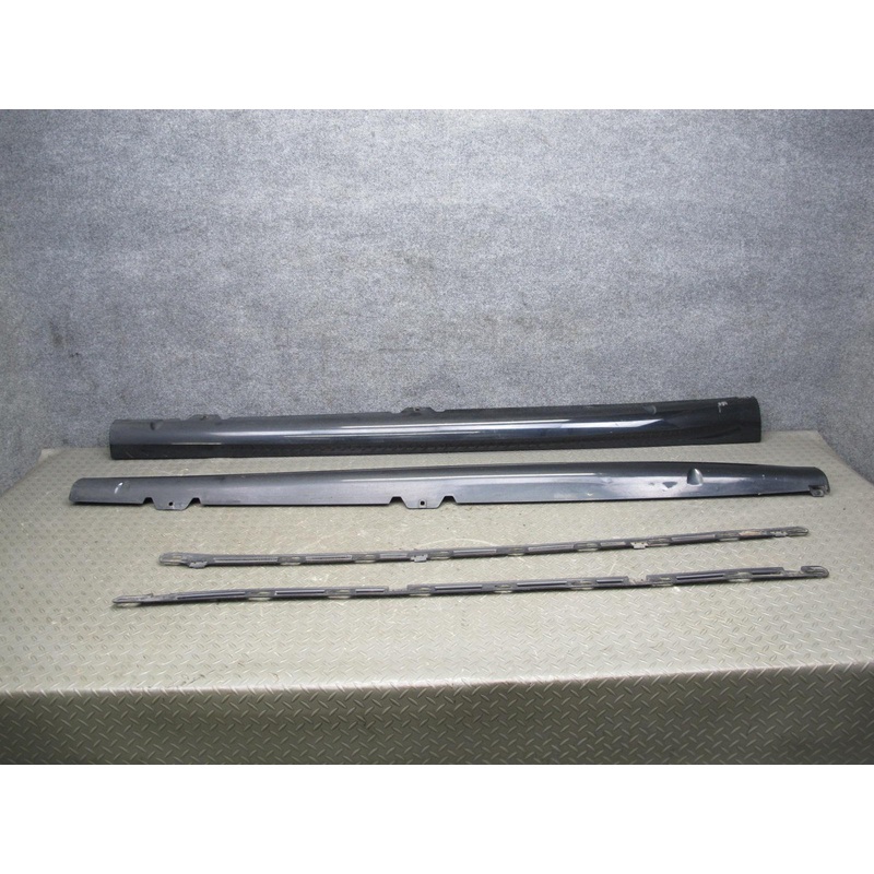 12-13 VW Golf R MK6 2-DR Left Right Side Skirt Rocker Panel Black w Retainer OEM