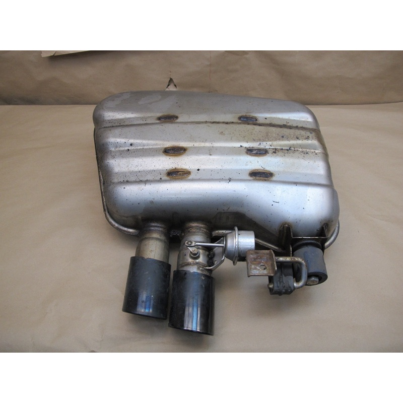 12-16 BMW F10 528i 528iX 2.0L N20 Rear Exhaust Muffler w Tips 7618605 OEM