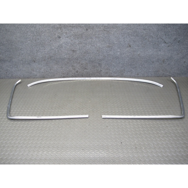 77-85 Mercedes W123 Sedan Rear Window Chrome Trim Molding Set