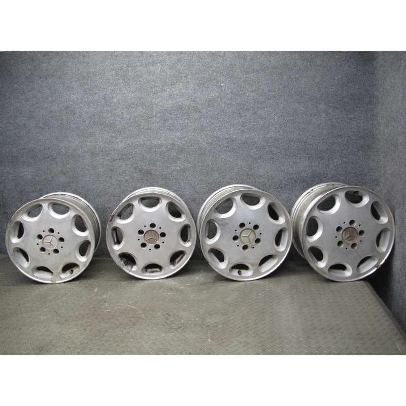 94-99 Mercedes W140 Set of 4 Factory Alloy 16" R16 Wheel Rim 16x7.5J ET51 OEM