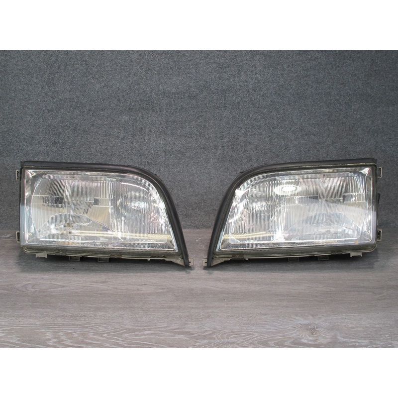 95-99 Mercedes W140 Sedan Set of 2 Front Left & Right Halogen Headlight Lamp OEM