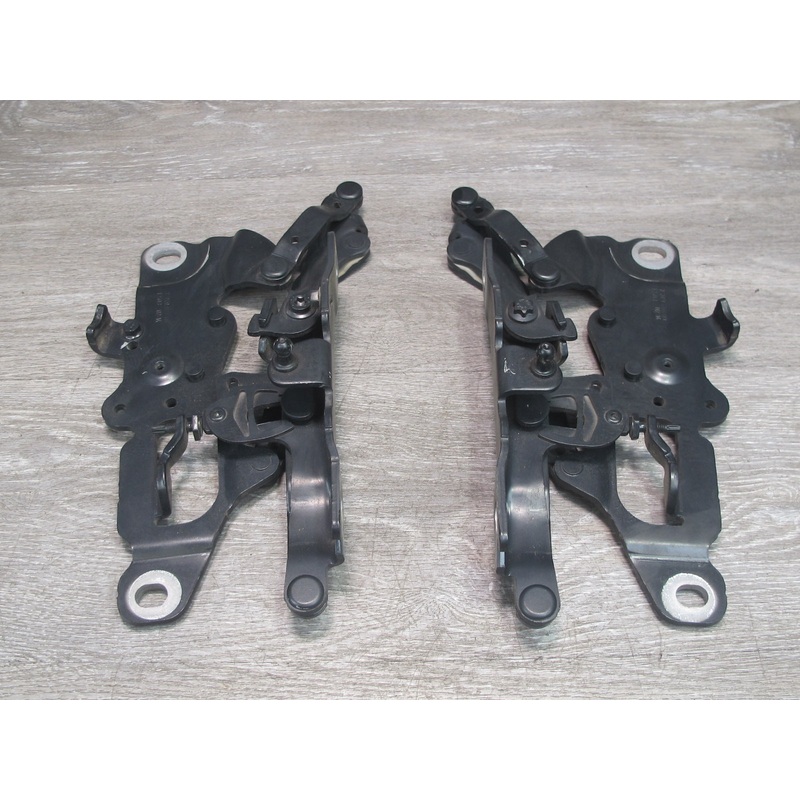 11-16 BMW F10 F06 F12 F13 Set of 2 Front Left & Right Hood Hinge Black OEM