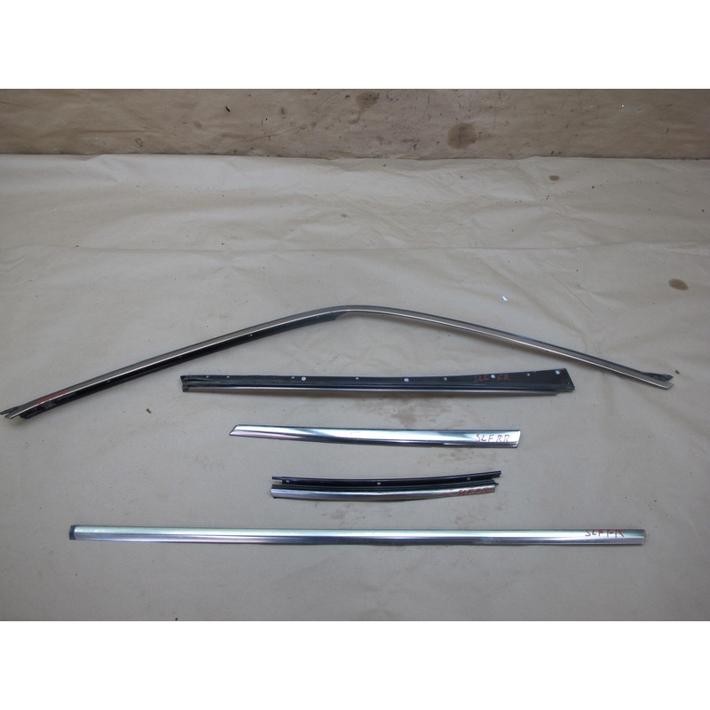 94-02 Mercedes R129 Right Door Window Hard TOP Chrome Trim Molding Set OEM