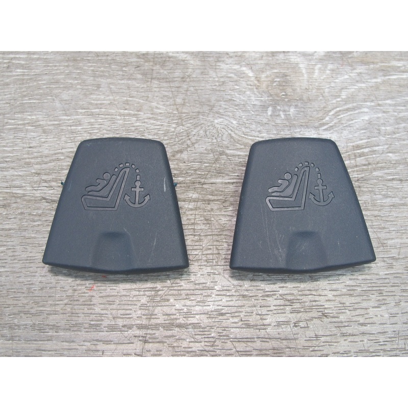 11-12 Fisker Karma Set of 2 Rear Shelf Deck Left Right TOP Tether Cover OEM