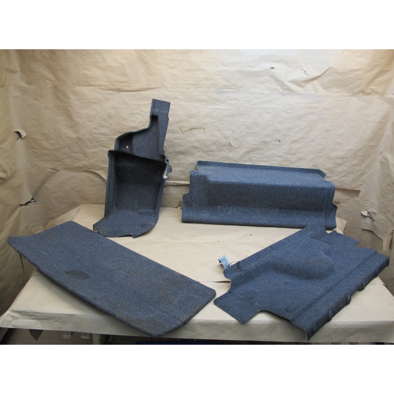 11-12 Fisker Karma Set of 4 Rear Trunk Carpet Trim Cover Panel OEM