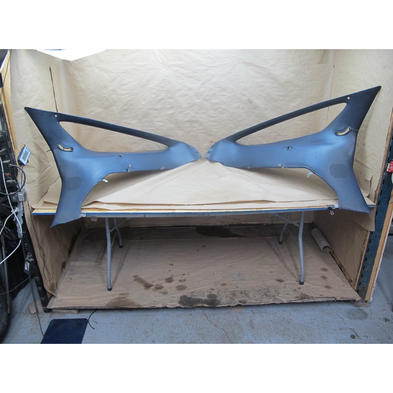 1983-1984 Porsche 928 S Rear Quarter Pillar Interior Trim Cover Panel Set of 2