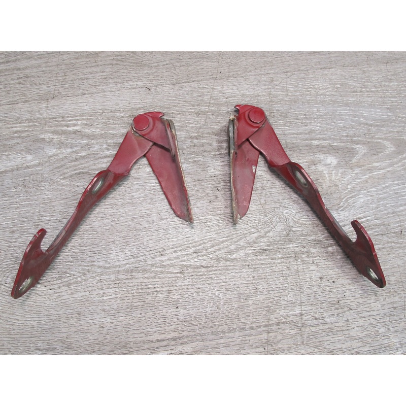 83-85 Toyota Celica Supra MA67 Set of 2 Front Left & Right Hood Hinge RED OEM