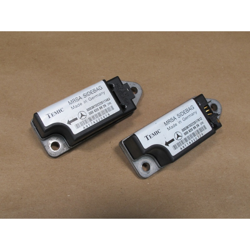 96-02 MERCEDES R129 SL-CLASS SAFETY CRASH IMPACT SRS AIRBAG SENSOR 2PCS OEM