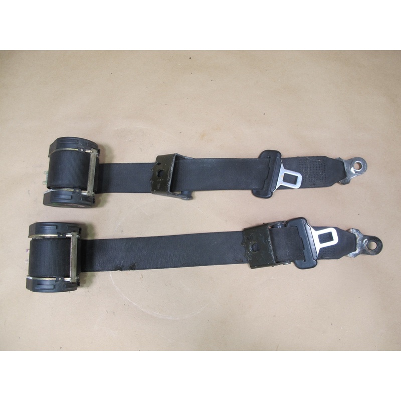 87-91 BMW E30 CONVERTIBLE REAR LEFT & RIGHT SIDE SEATBELT RETRACTOR SET OEM