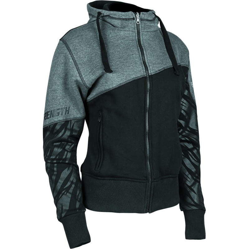 Speed and Strength Cat Outa Hell Hoody Grey/Black Womens - 3XL