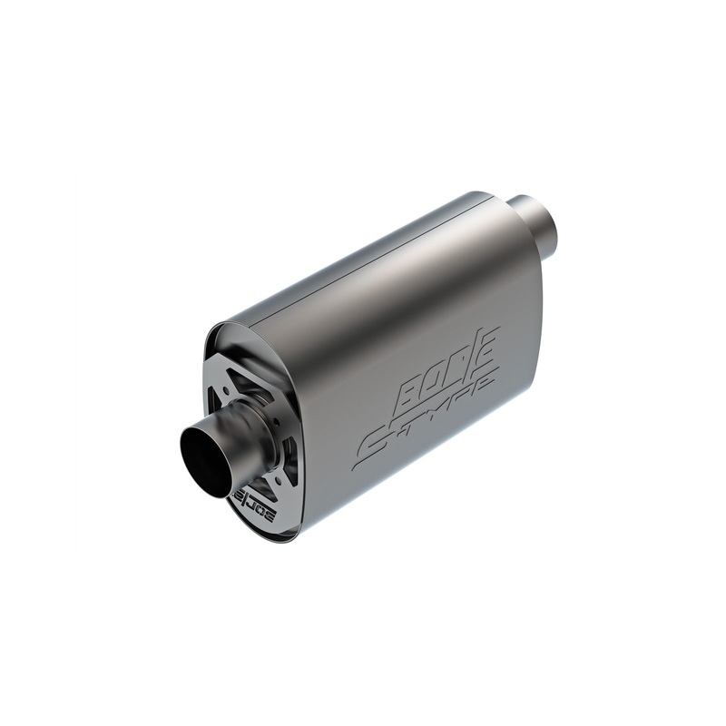 Borla CrateMuffler LS3 3in Offset/Center 14in x 4.35in x 9.10in Oval Muffler S-Type (400957)